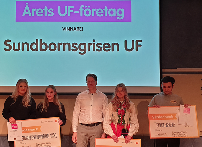 Vinnare på Stiernhööksgymnasiets UF-mässa 2021